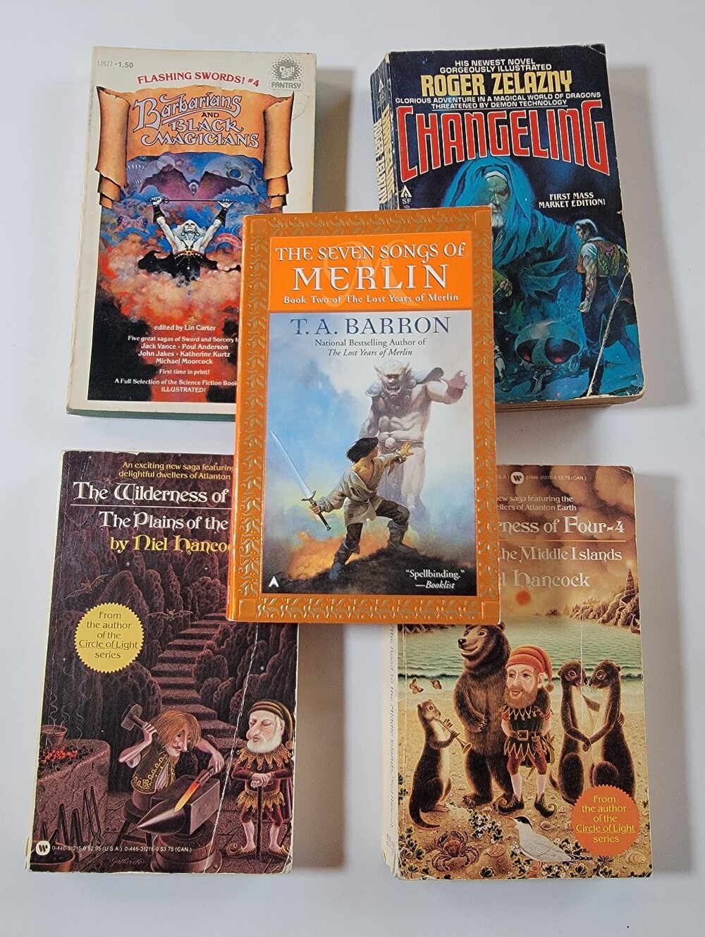 (5) Book Lot #2 Vintage Fantasy